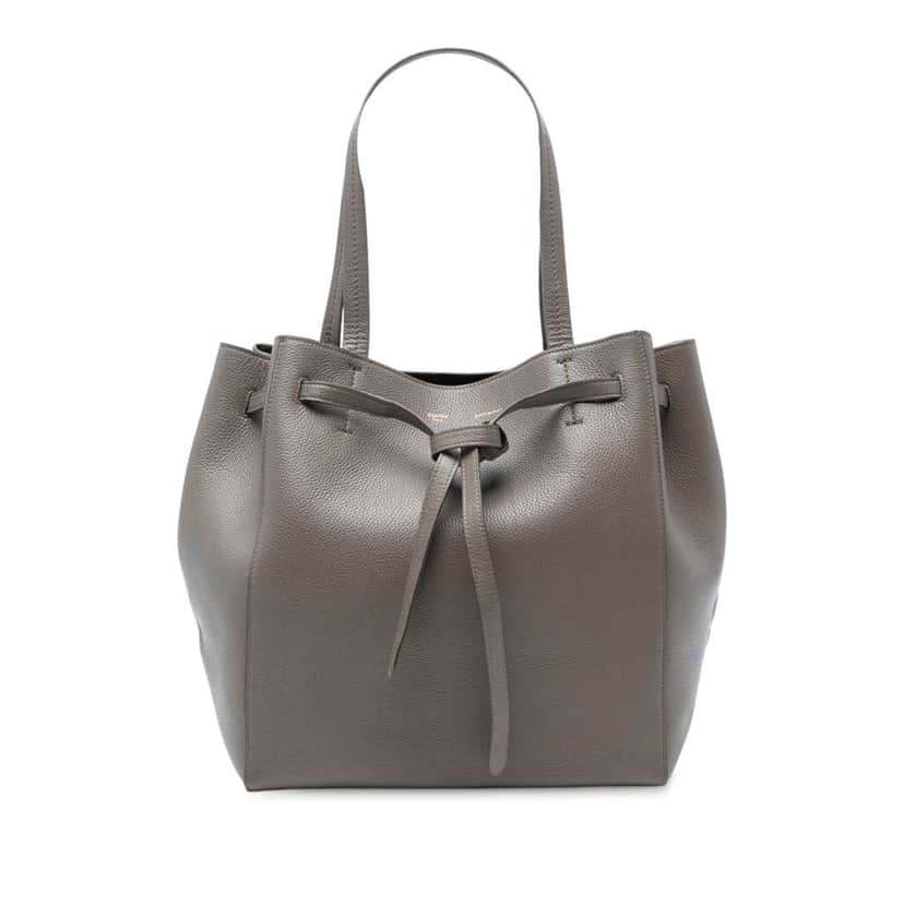 Celine Small Leather Phantom Cabas Tote Brown Leather Good condition - Front View