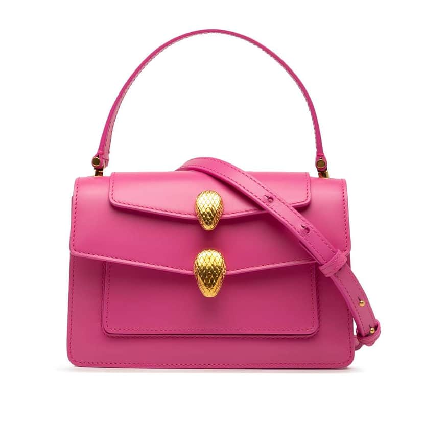 Bvlgari Alexander Wang Leather Serpenti Convertible Bag Pink Leather Good condition - Front View
