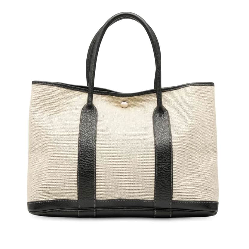 Hermès Toile and Negonda Garden Party 36 Brown Canvas Good condition - Front View