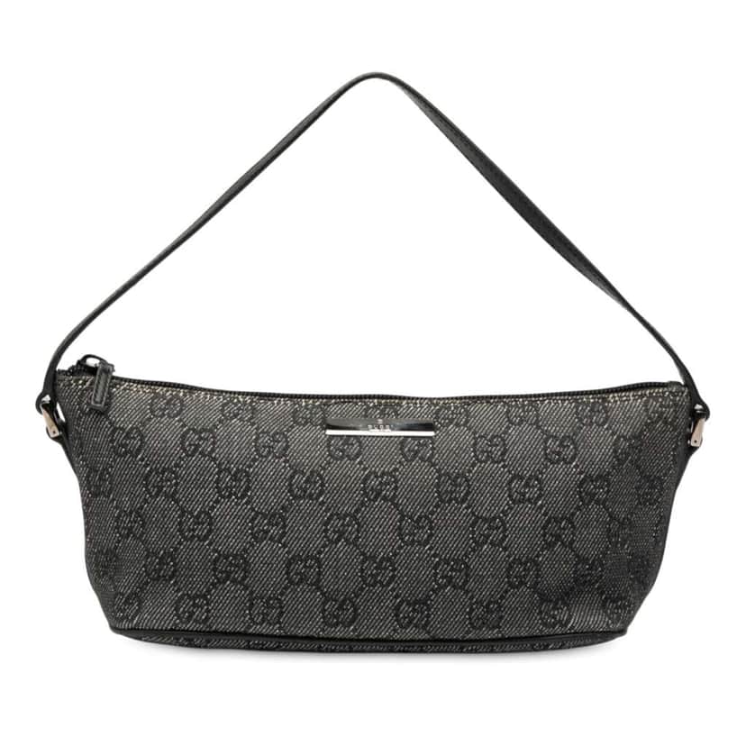 Gucci GG Denim Boat Grey Denim Good condition - Front View