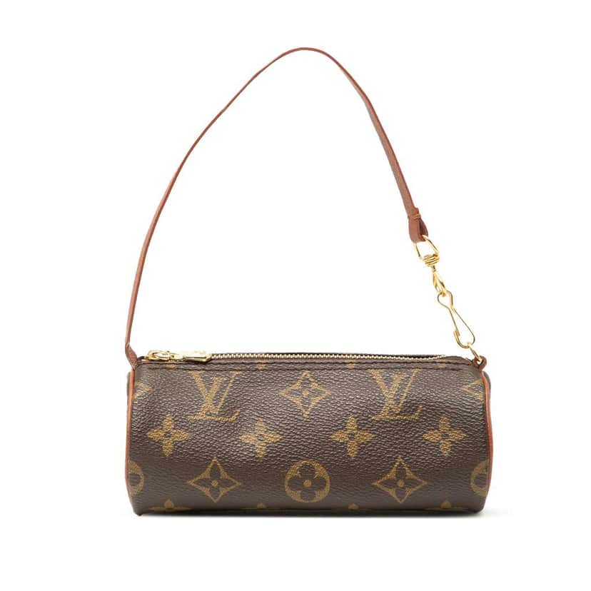 Louis Vuitton Monogram Papillon Pochette Brown Fair condition - Front View