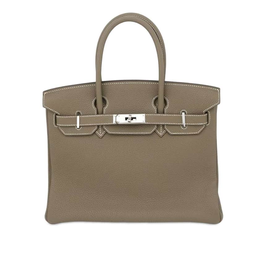 Hermès Togo Birkin Retourne 30 Brown Leather Good condition - Front View