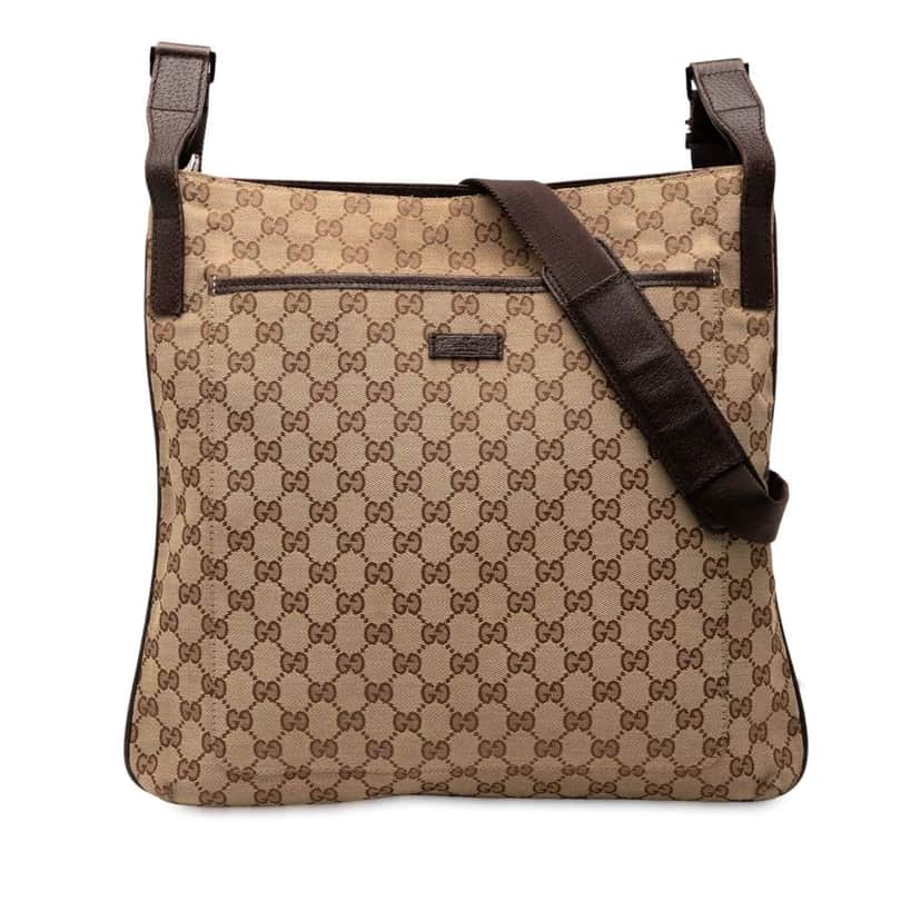 Gucci GG Canvas Crossbody Brown Canvas Good condition - Front View