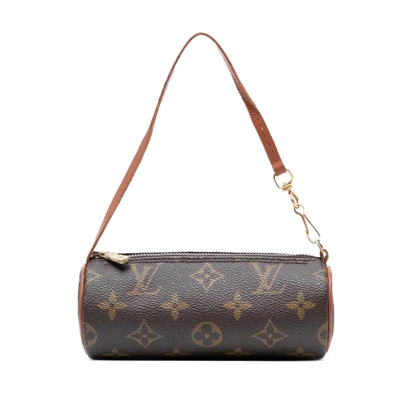 Louis Vuitton Monogram Papillon Pochette Brown Good condition - Front View