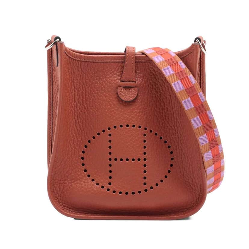 Hermès Clemence Evelyne Amazone 16 Brown Leather Good condition - Front View