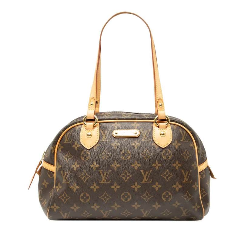Louis Vuitton Monogram Montorgueil PM Brown Good condition - Front View