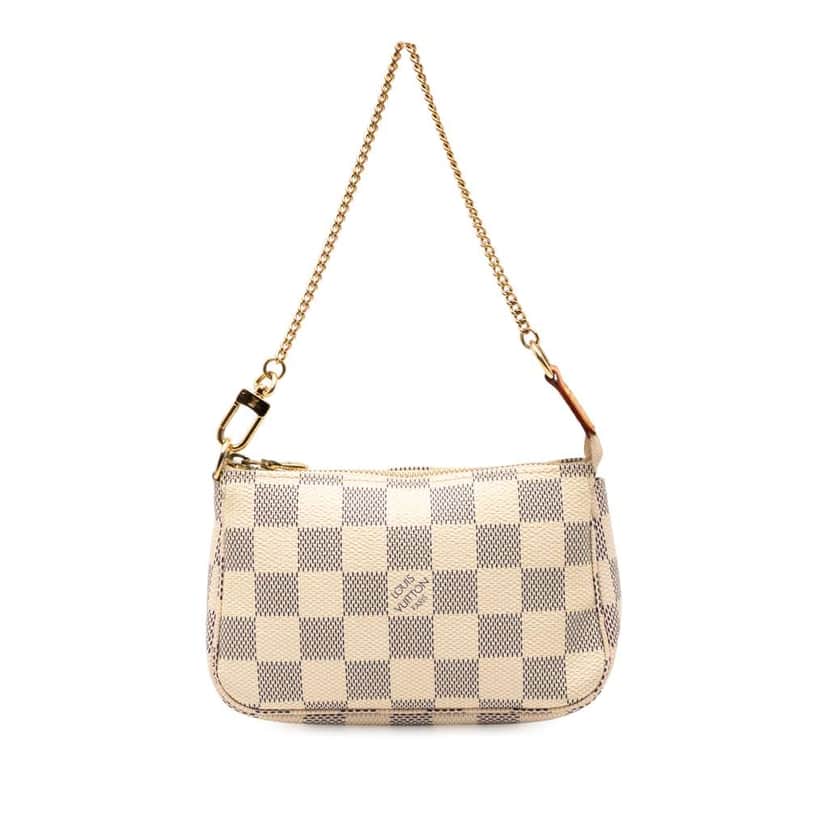 Louis Vuitton Damier Azur Mini Pochette Accessoires White Very good condition - Front View