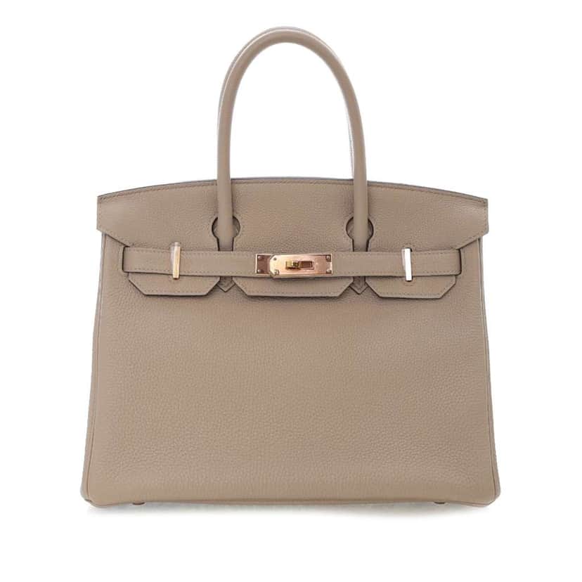 Hermès Togo Birkin Retourne 30 Brown Leather Good condition - Front View