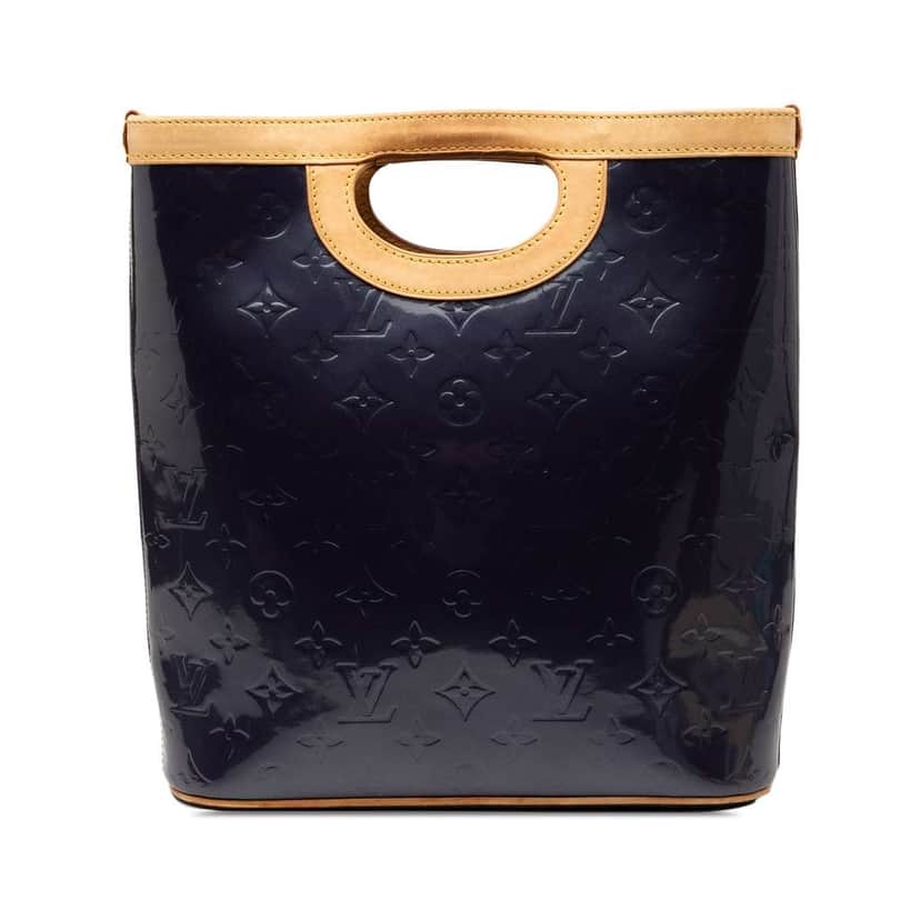 Louis Vuitton Monogram Vernis Stillwood Vertical Bag Blue Leather Good condition - Front View
