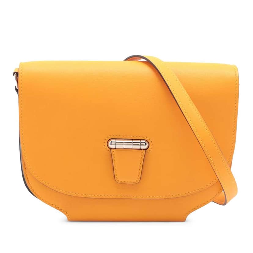 Hermès Swift Mini Convoyeur Yellow Leather Good condition - Front View