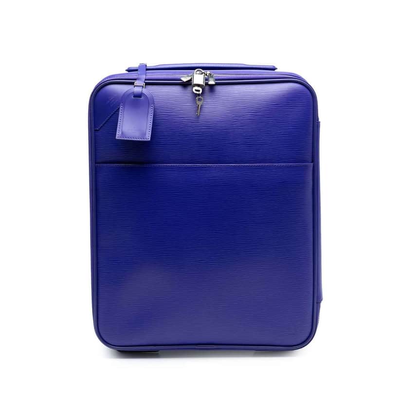 Louis Vuitton Epi Pegase 45 Blue Leather Good condition - Front View