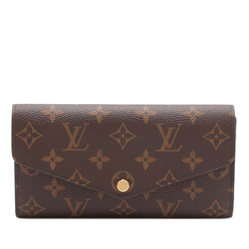 Louis Vuitton Monogram Sarah Long Wallet Brown Good condition - Front View