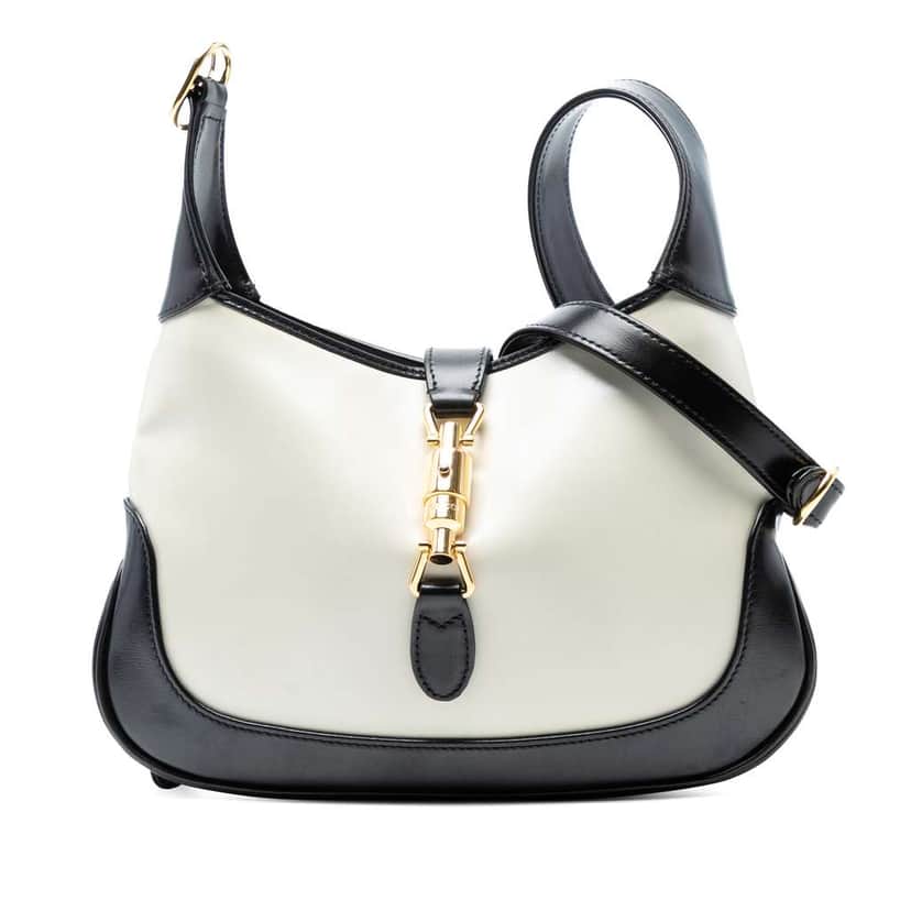 Gucci Small Bicolor Leather Jackie 1961 Crossbody White Leather Good condition - Front View
