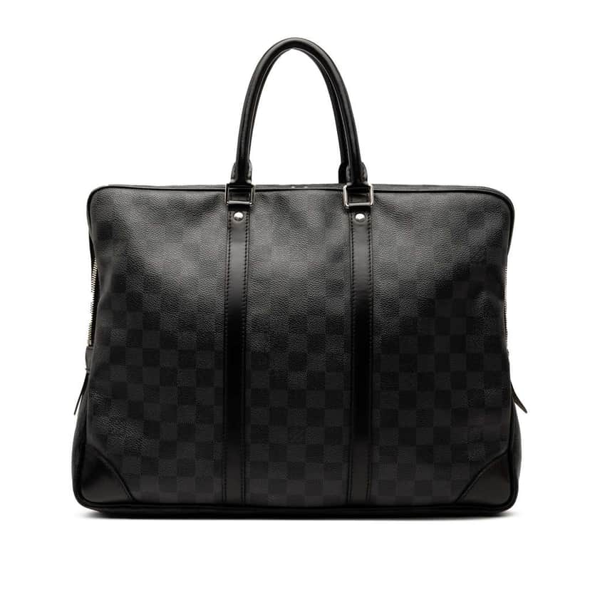 Louis Vuitton Damier Graphite Porte Documents Voyage PM Black Good condition - Front View