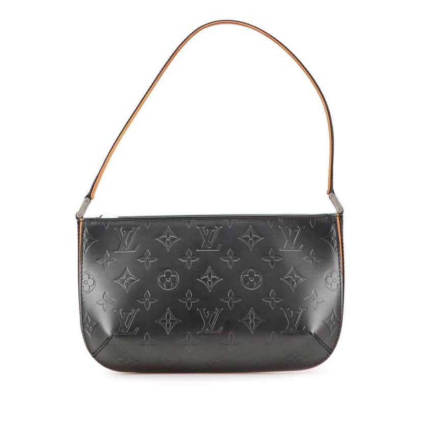 Louis Vuitton Monogram Mat Fowler Grey Leather Good condition - Front View