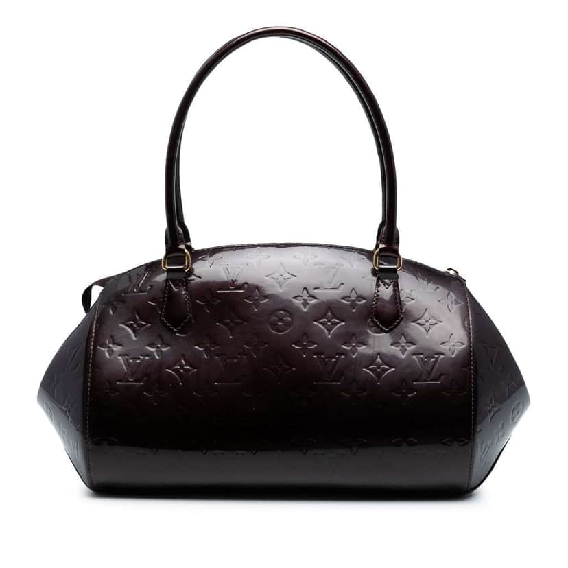 Louis Vuitton Monogram Vernis Sherwood GM Purple Leather Good condition - Front View