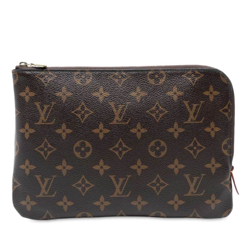 Louis Vuitton Monogram Etui Voyageur PM Brown Good condition - Front View