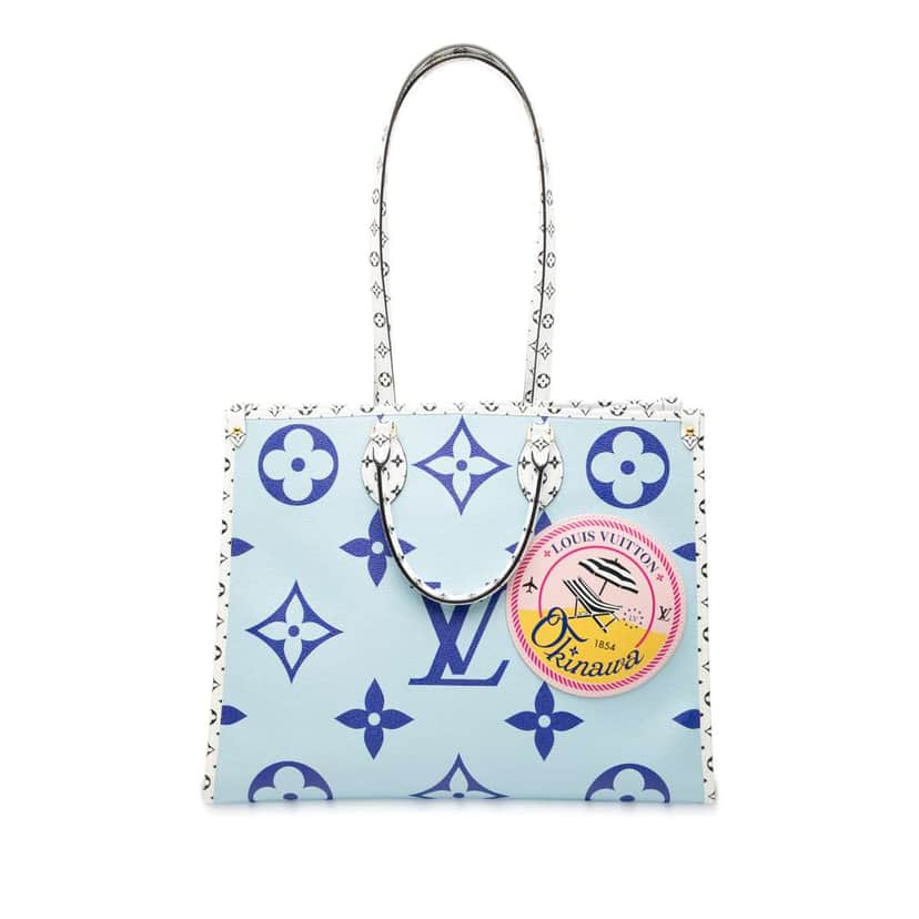 Louis Vuitton Monogram Giant Okinawa Onthego GM Blue Good condition - Front View