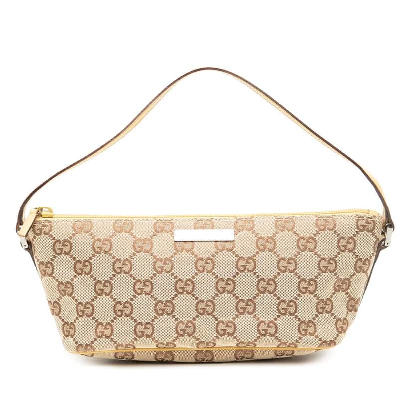 Gucci GG Canvas Boat Brown Canvas Good condition - Front View