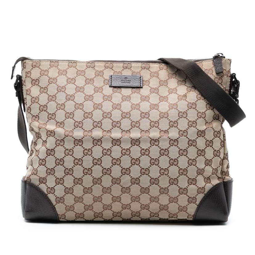 Gucci GG Canvas Joy Messenger Brown Canvas Good condition - Front View