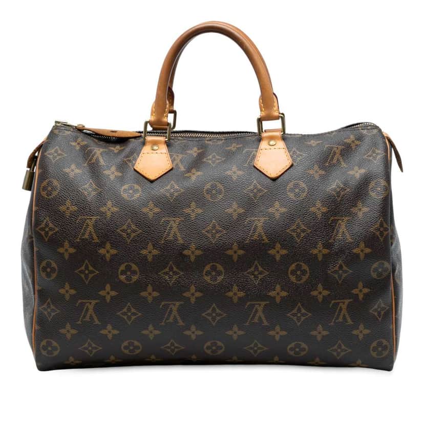 Louis Vuitton Monogram Speedy 35 Brown Good condition - Front View