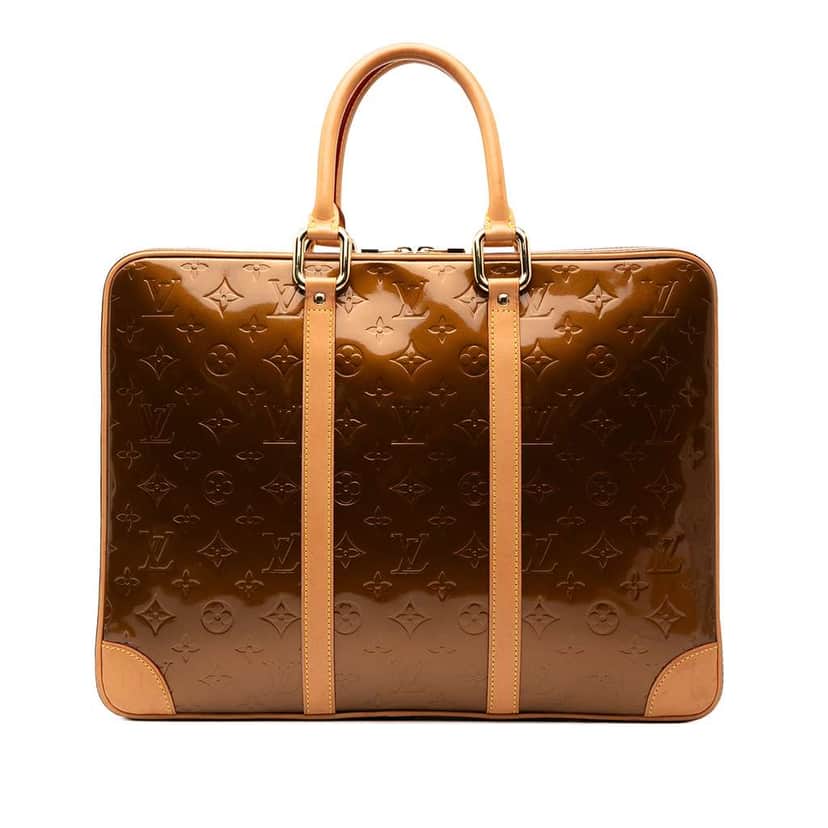 Louis Vuitton Monogram Vernis Van Damme Brown Leather Good condition - Front View