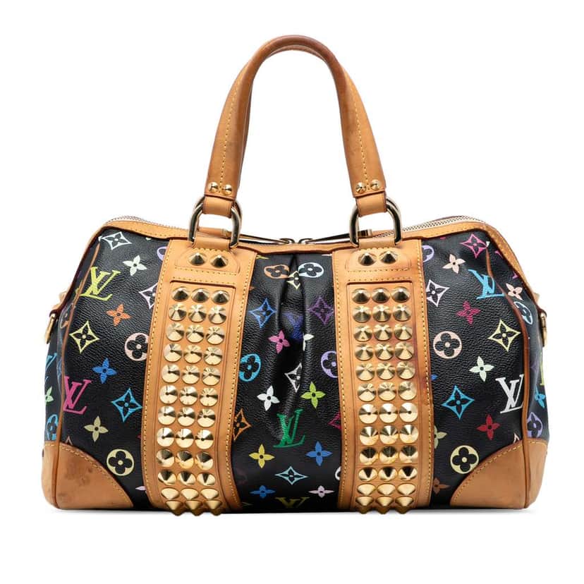 Louis Vuitton Monogram Multicolore Courtney MM Black Good condition - Front View