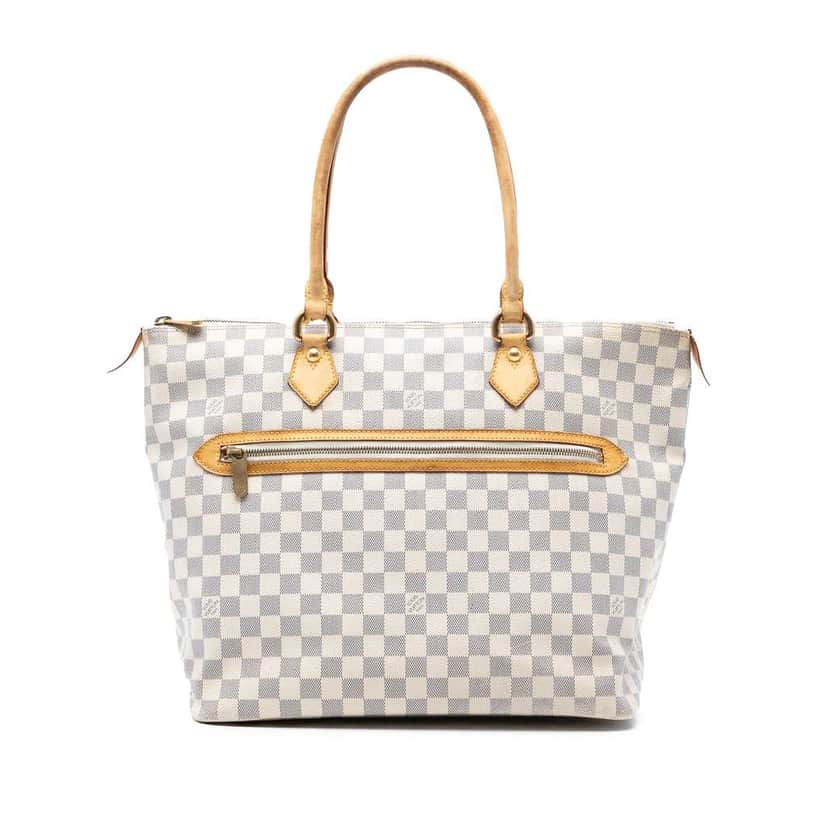Louis Vuitton Damier Azur Saleya GM White Good condition - Front View