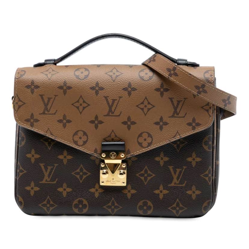 Louis Vuitton Monogram Reverse Pochette Metis Brown Good condition - Front View