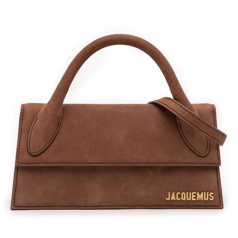 Jacquemus Suede Le Chiquito Long Brown Leather Good condition - Front View