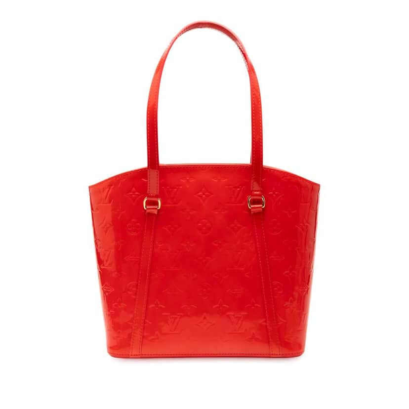 Louis Vuitton Monogram Vernis Avalon MM Red Leather Good condition - Front View