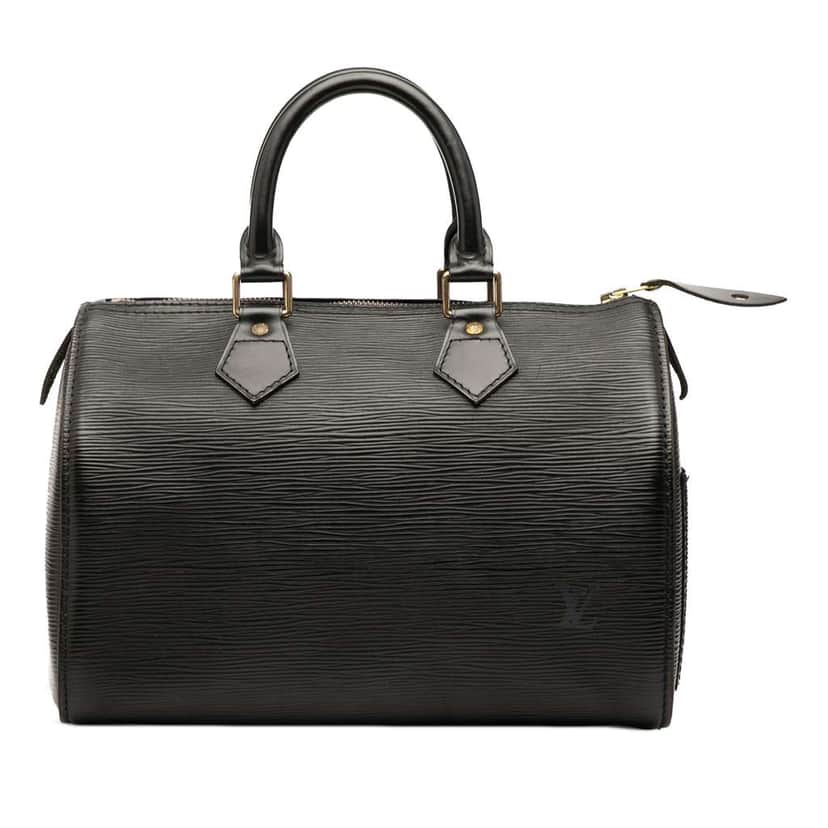 Louis Vuitton Epi Speedy 25 Black Leather Good condition - Front View