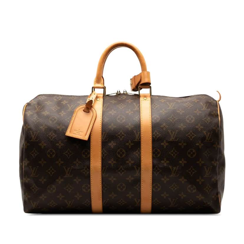 Louis Vuitton Monogram Keepall 45 Brown Good condition - Front View