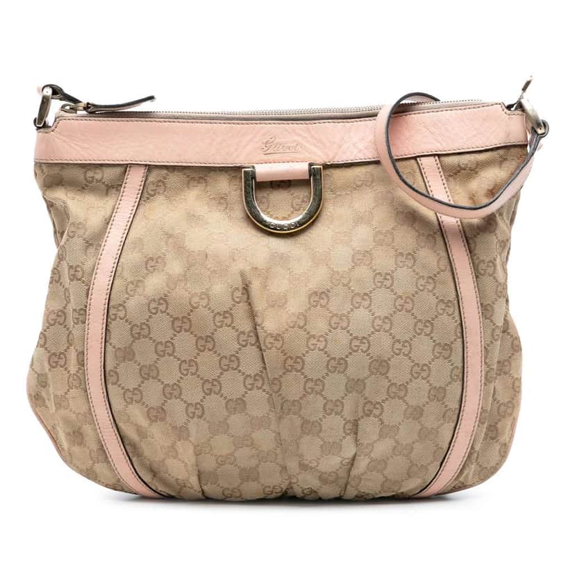 Gucci GG Canvas Abbey D Ring Crossbody Brown Canvas Good condition - Front View