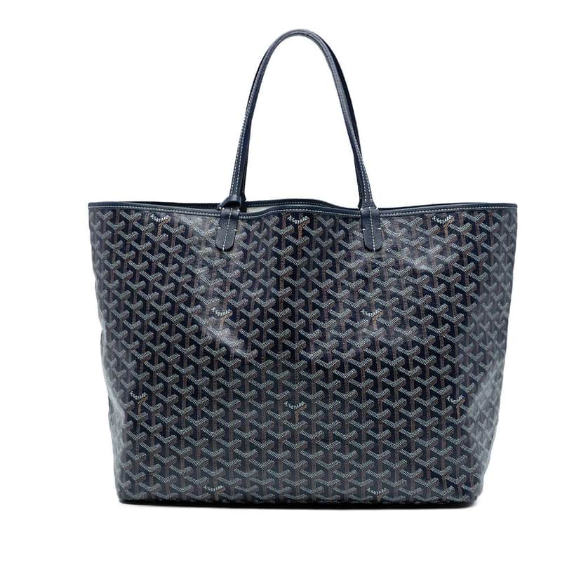 Goyard Goyardine Saint Louis GM Blue Canvas Good condition - Front View