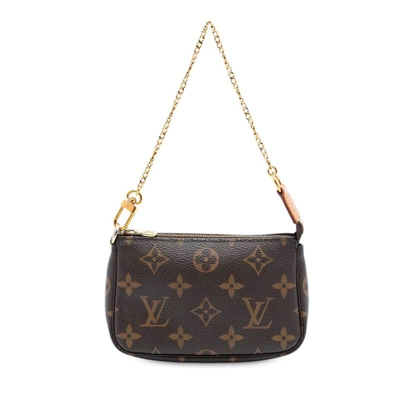Louis Vuitton Monogram Mini Pochette Accessoires Brown Very good condition - Front View