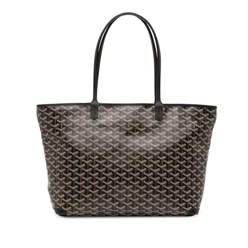 Goyard Goyardine Artois MM Black Canvas Good condition - Front View
