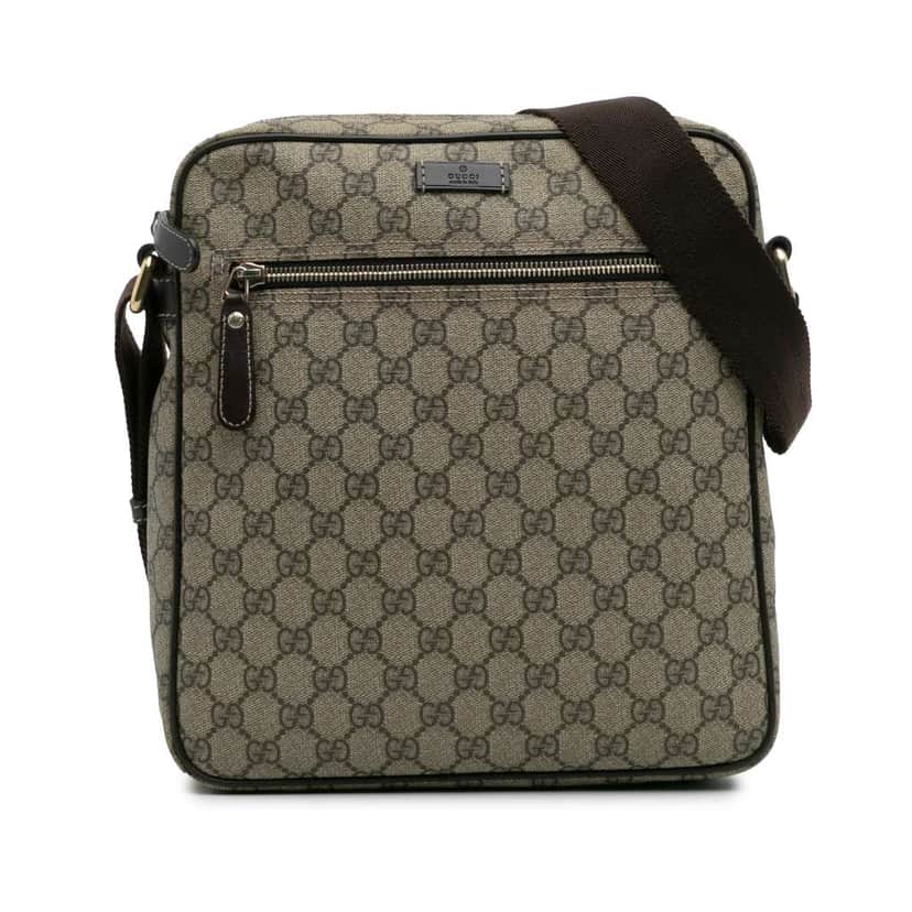 Gucci GG Supreme Crossbody Brown Canvas Good condition - Front View