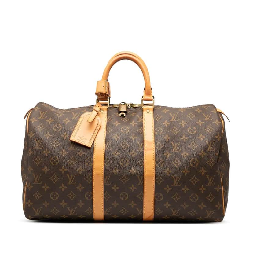 Louis Vuitton Monogram Keepall 45 Brown Good condition - Front View