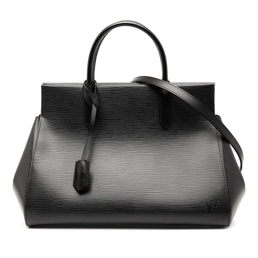 Louis Vuitton Epi Marly MM Black Leather Good condition - Front View