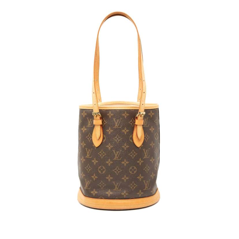 Louis Vuitton Monogram Petit Bucket Brown Good condition - Front View