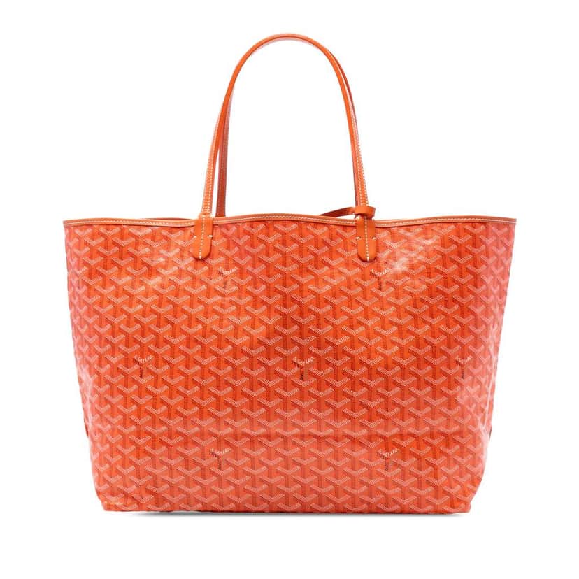 Goyard Goyardine Saint Louis GM Orange Canvas Good condition - Front View