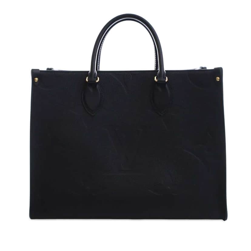 Louis Vuitton Monogram Empreinte Onthego MM Black Leather Good condition - Front View