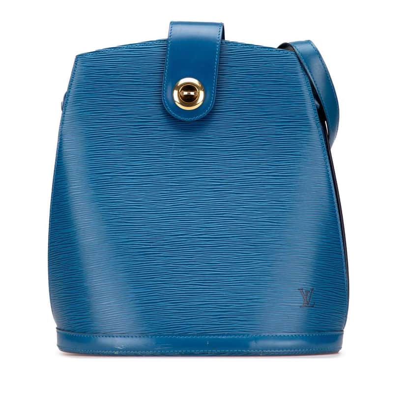 Louis Vuitton Epi Cluny Blue Leather Good condition - Front View