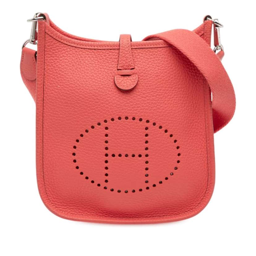 Hermès Clemence Amazone Evelyne TPM 16 Pink Leather Good condition - Front View