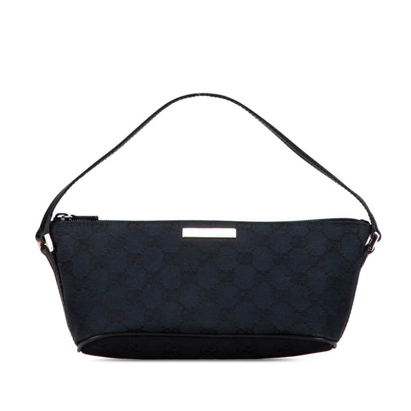 Gucci GG Canvas Boat Blue Canvas Good condition - Front View