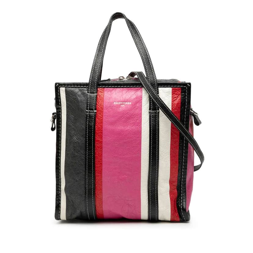 Balenciaga S Lambskin Bazar Shopper Satchel Pink Leather Good condition - Front View
