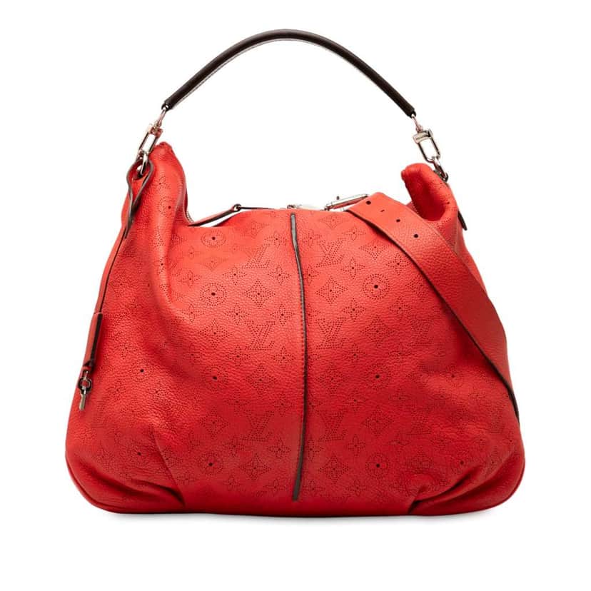Louis Vuitton Monogram Mahina Selene MM Red Leather Very good condition - Front View