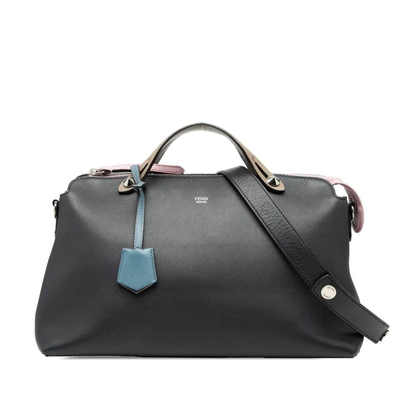 Fendi Large Leather By The Way Satchel Black Leather Good condition - Front View