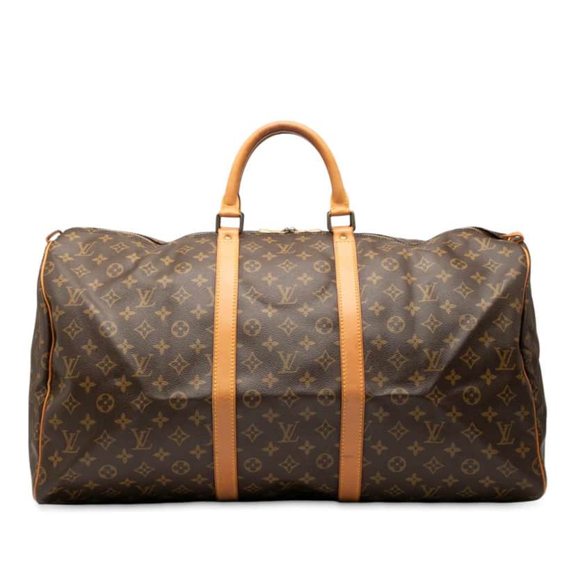 Louis Vuitton Monogram Keepall 55 Brown Good condition - Front View